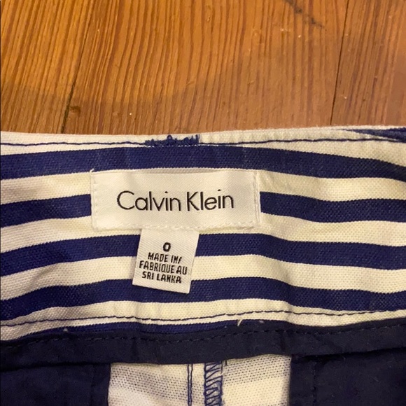 nwot calvin and klein striped twill shorts - Picture 3 of 7